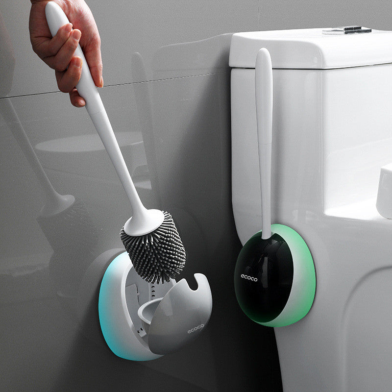 Wall-mounted toilet brush