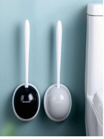 Wall-mounted toilet brush