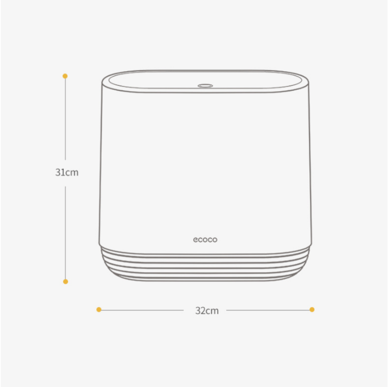 Pressing type trash can