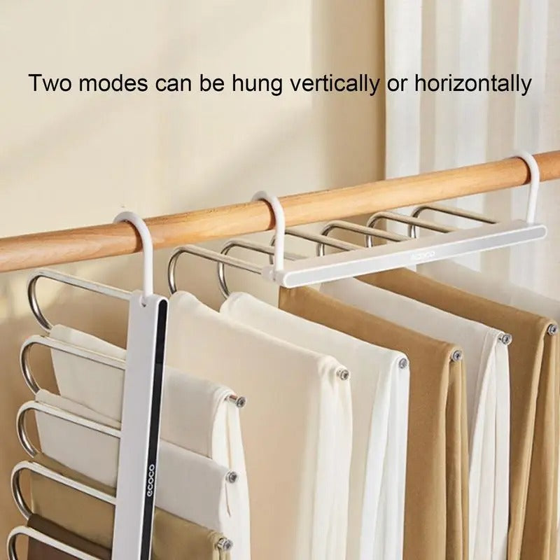 Folding multifunctional pants rack