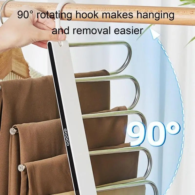 Folding multifunctional pants rack