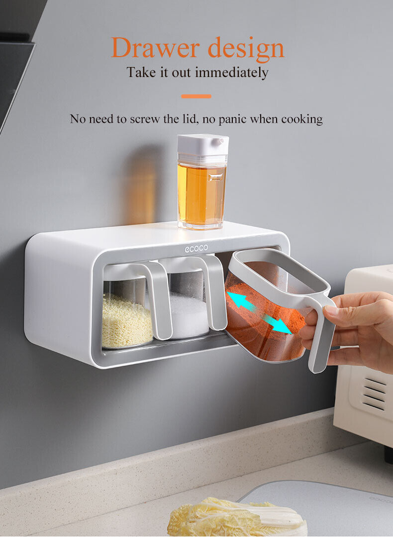 Wall mounted seasoning box