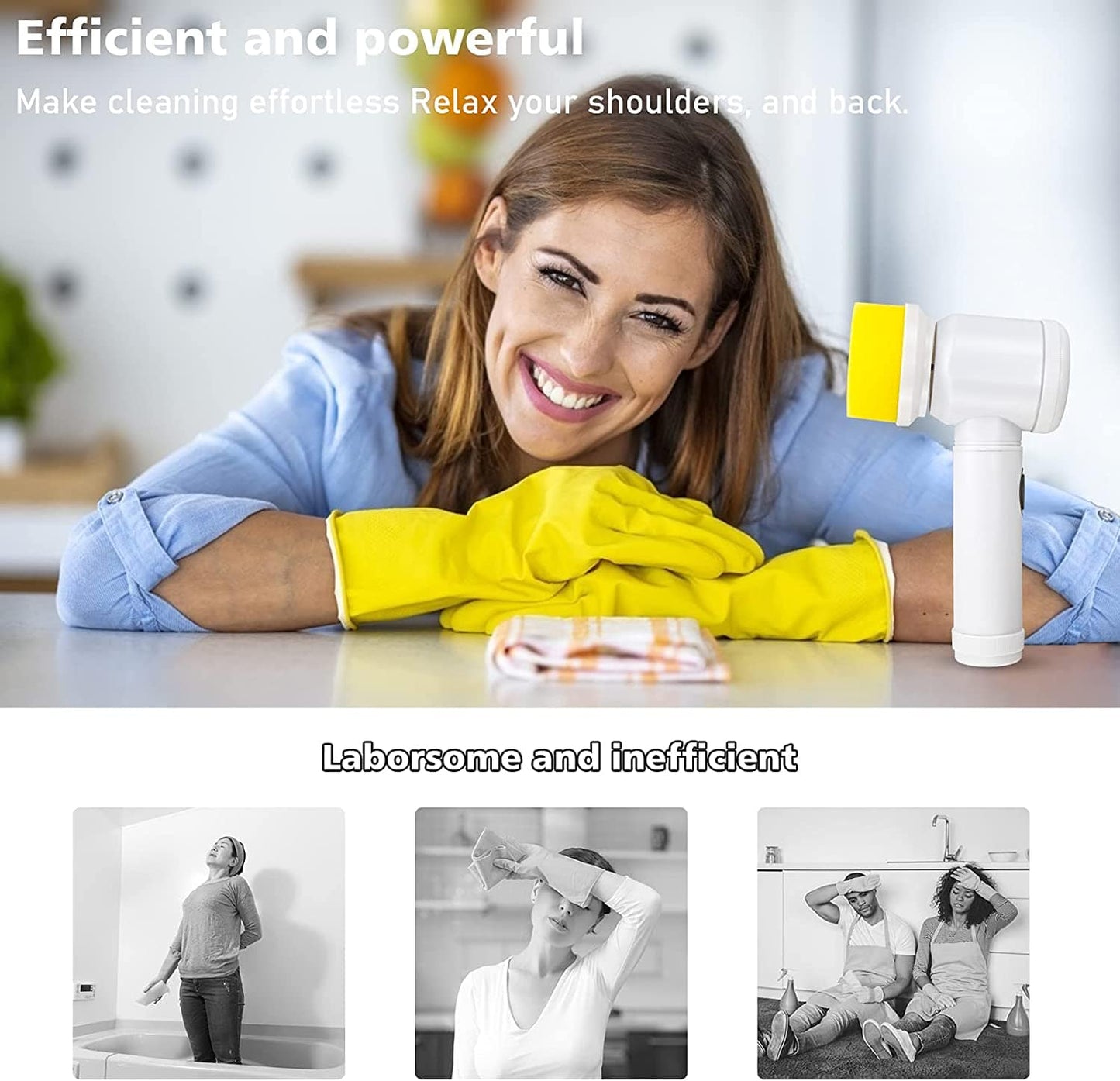 5-in-1 Cordless Electric Scrubber