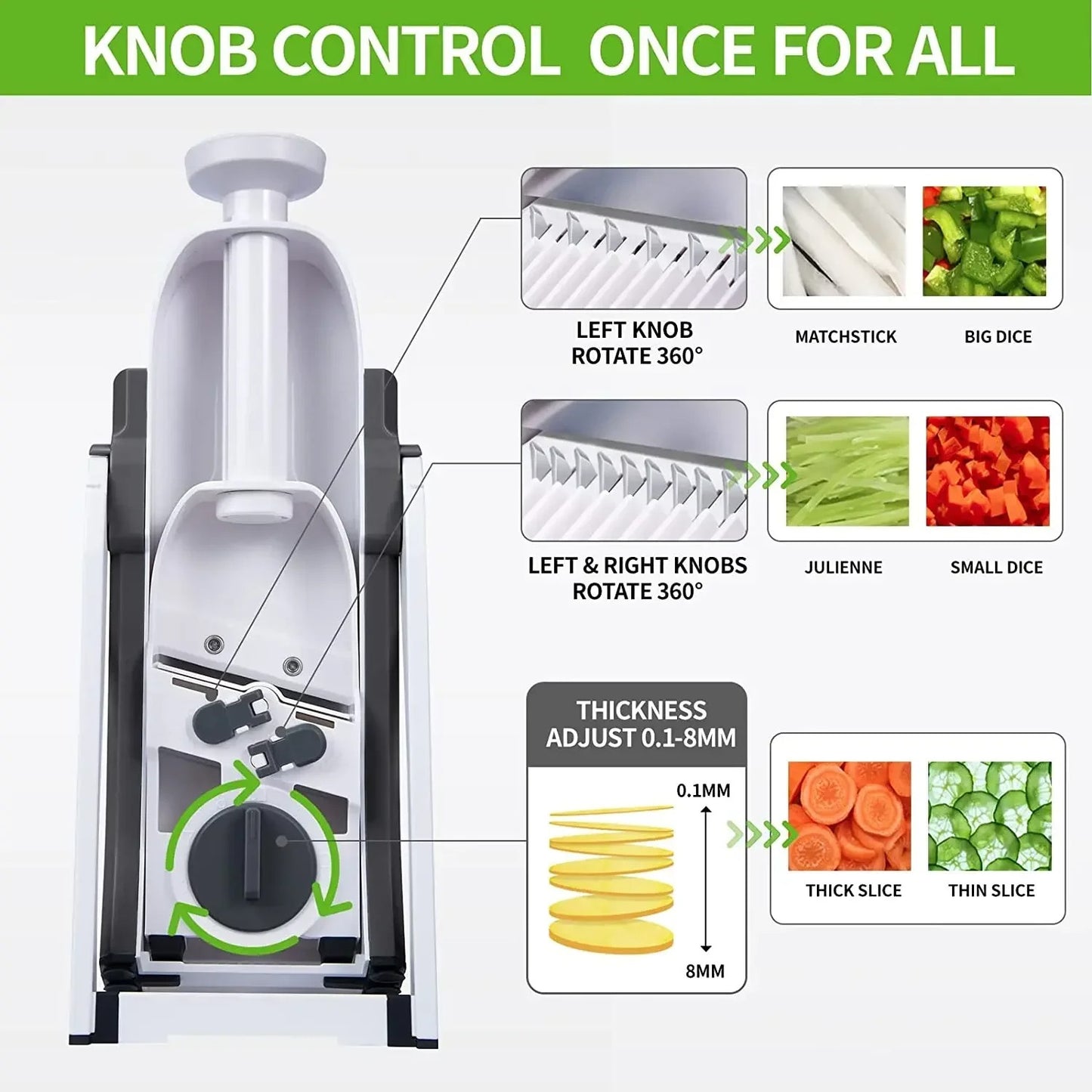 5 in 1 Multifunctional Vegetable Cutter