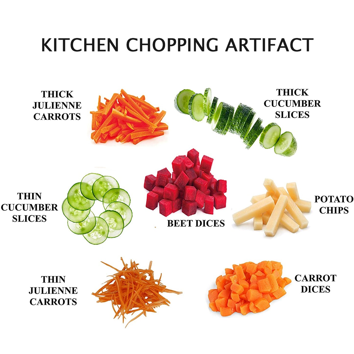 5 in 1 Multifunctional Vegetable Cutter