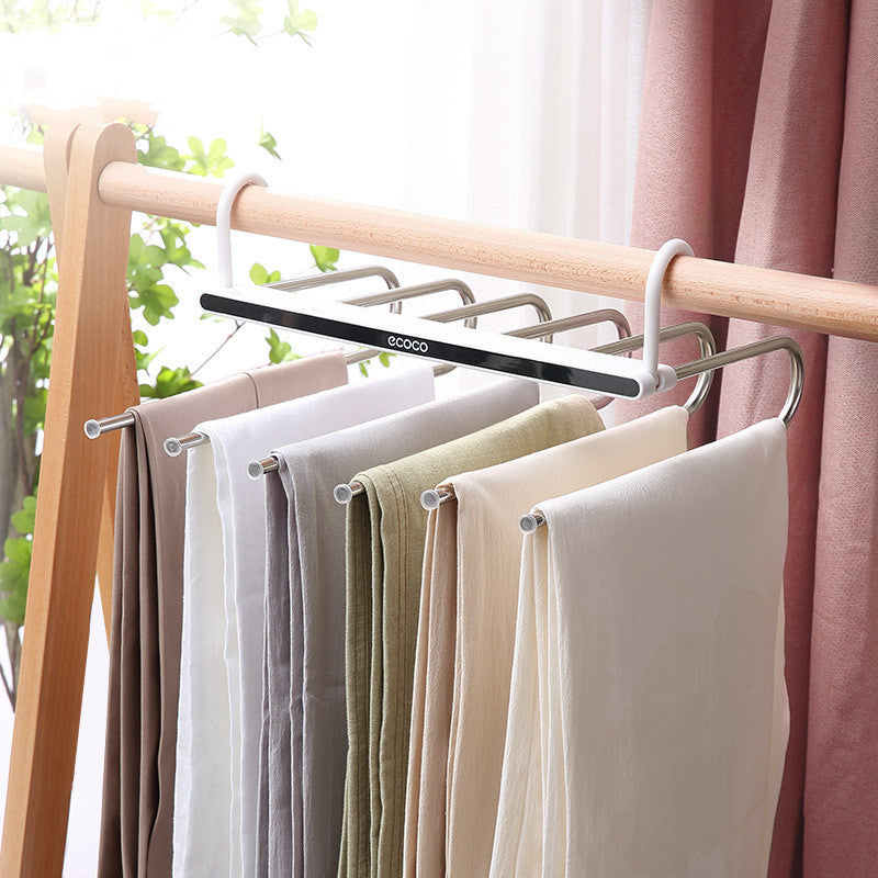 Folding multifunctional pants rack