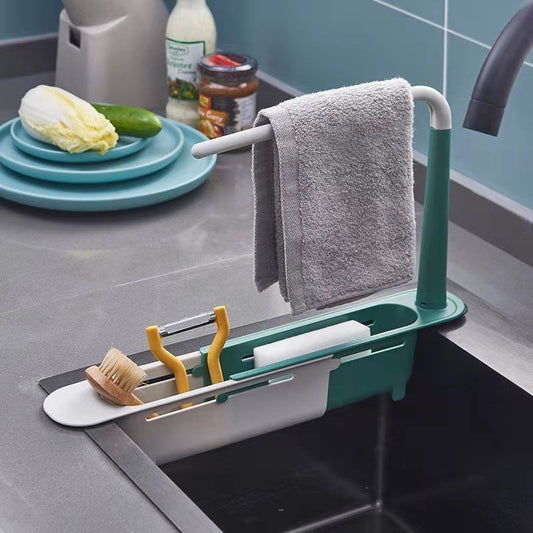 Klappbares Abtropfgestell für die Küchenspüle 2in1